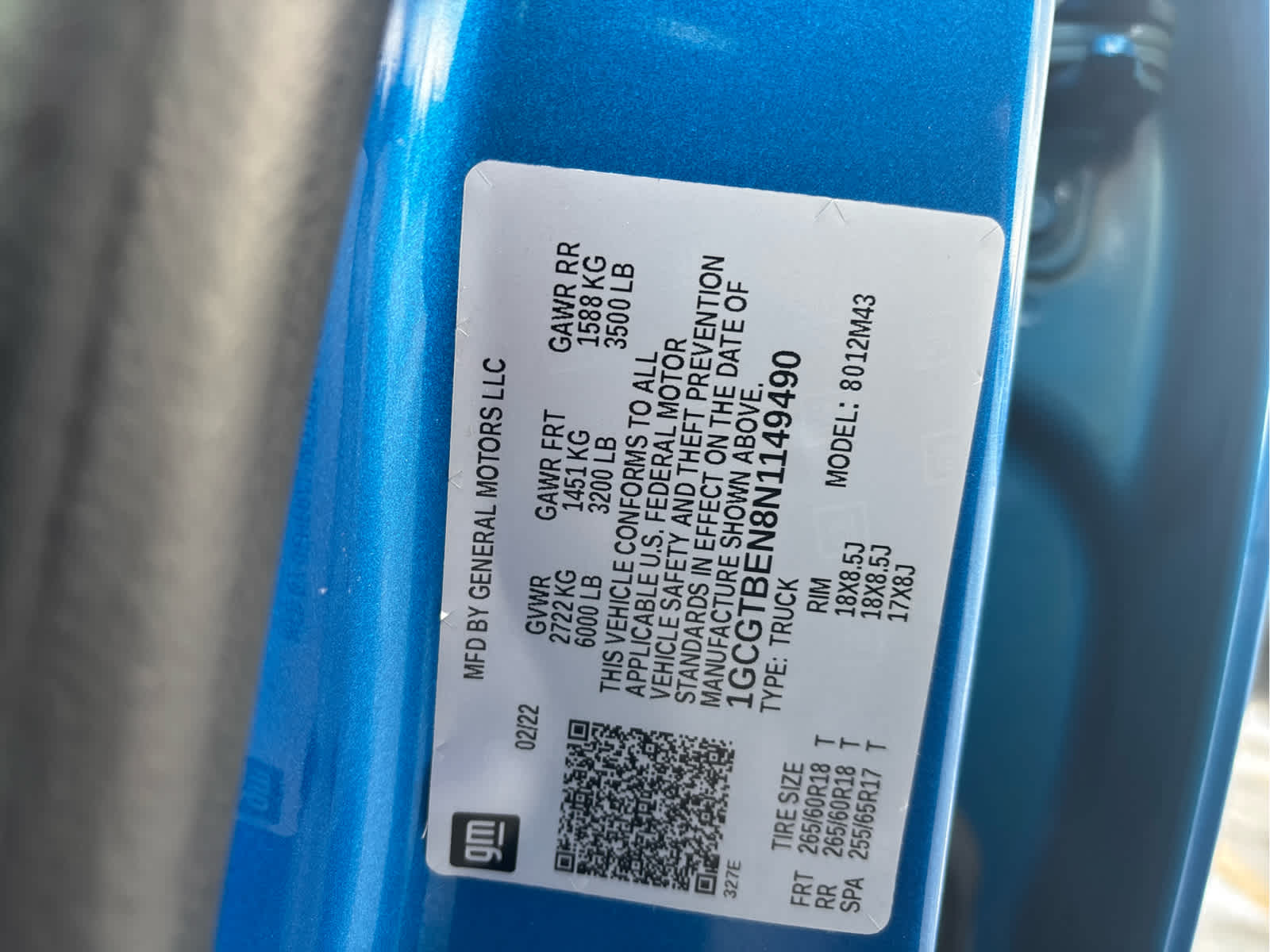 2022 Chevrolet Colorado WT